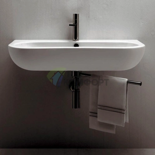 Раковина AZZURRA NUVOLA 90x45 см белая с отверстием под смеситель - фото 1