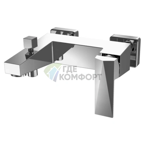 Смеситель Bravat Iceberg F676110C-01 для ванны с душем: стиль и надежность для вашей ванной комнаты фото 1