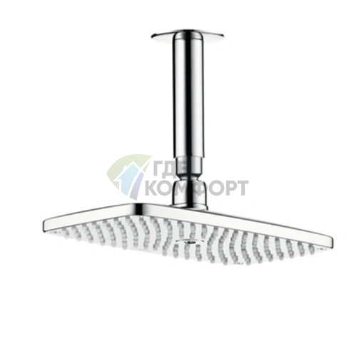 Верхний душ HG Raindance E 1jet RainAir 250x150 мм с держателем, хром (27380000) - фото 1