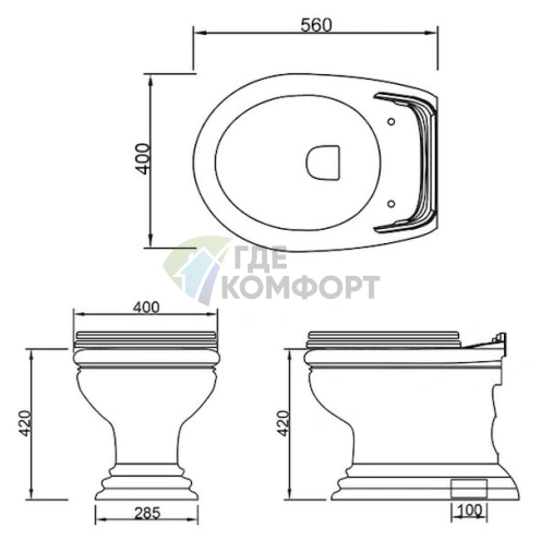 Приставной унитаз Migliore Milady BI с инсталляцией: компактное решение для современного санузла - фото 3