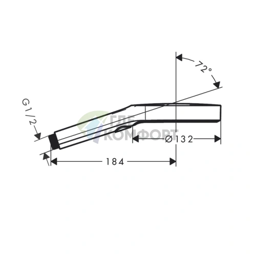 Ручной душ HG Rainfinity 130 3jet EcoSmart в полированном золоте (26865990) - фото 2