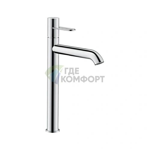 Смеситель для раковины AX Uno 250 мм, матовая сталь (38034800) - фото 1