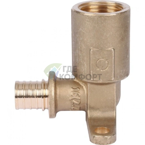 Stout Угольник настенный с длинным нарезным патрубком 16-Rp 1/2 - фото 4