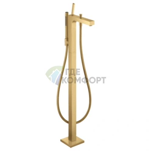 Смеситель для ванны AX Citterio в цвете шлифованное золото (39451250) - фото 1