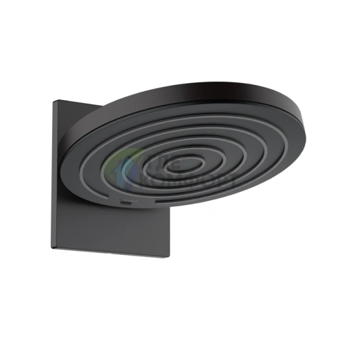 Верхний душ Hansgrohe Pulsify 260 мм, настенное крепление, 2 режима, черный матовый/графит (24150670) - фото 1