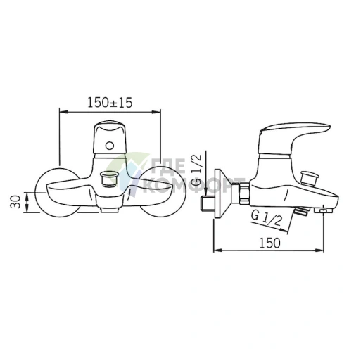 Смеситель Oras Vega 1840Х для ванны с душем: стиль и комфорт - фото 4