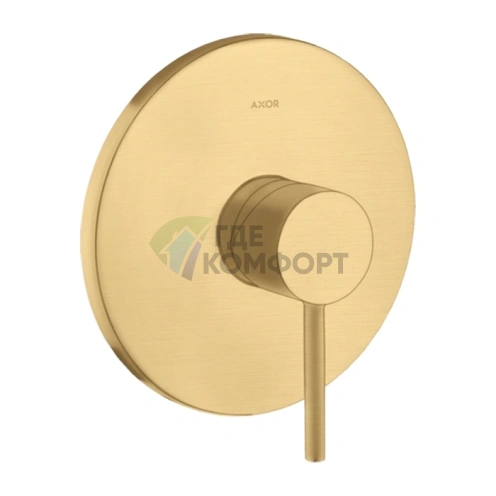 Золотой смеситель для душа AX Starck: Стиль и роскошь шлифованного золота (10616250) - фото 1