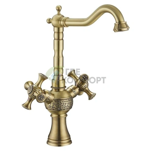 Смеситель для кухни Zorg Antic A 7004K-BR с отделкой под бронзу - фото 1