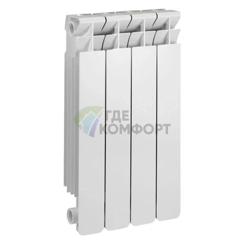 Радиатор алюминиевый Smart Installations 50004 Style 500 4 секции - фото 1