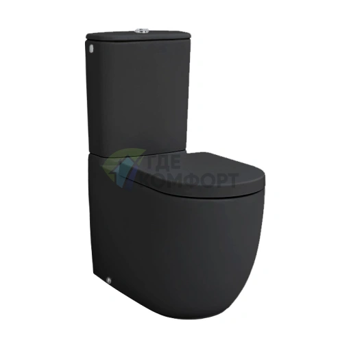 Бачок унитаза Artceram FILE 2.0 для моноблока (без механизма), черный матовый (FLC001 17 00 nero matt) - фото 1