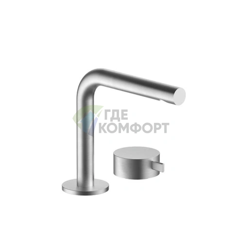 Смеситель для раковины Fantini AF/21: матовая натуральная сталь, излив 155 мм (27 93 A104WF) - фото 1