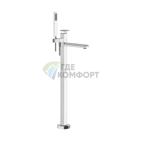 Напольный смеситель для ванны Gessi Eleganza в цвете хром (46131#031) - фото 1