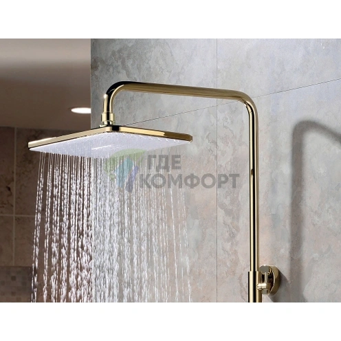 Душевая стойка Lemark Mista LM6462WG с верхним душем - фото 3