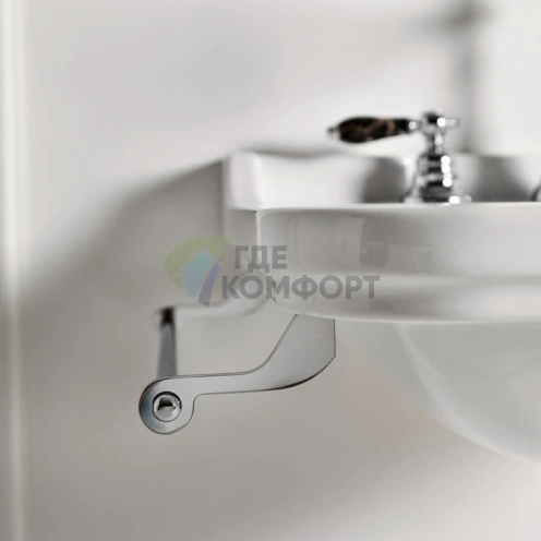 Полотенцедержатель боковой Kerasan Waldorf для раковин 40 см хром (740890cr) - фото 2