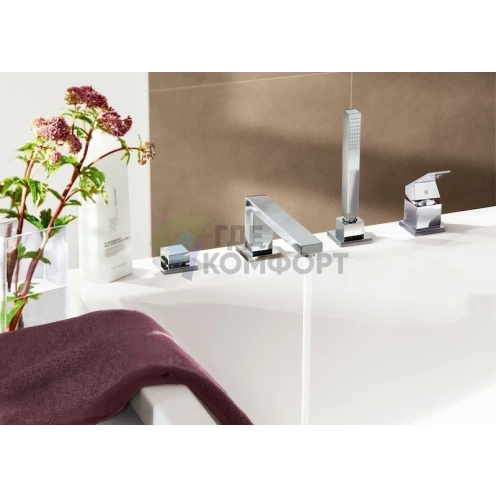 Смеситель Grohe Eurocube для установки на борт ванны 19897000 - фото 2