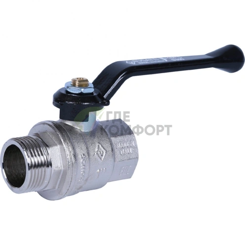 Шаровой кран Bugatti Oregon 1 модель 305, полнопроходной, ручка-рычаг, НР-ВР - фото 1