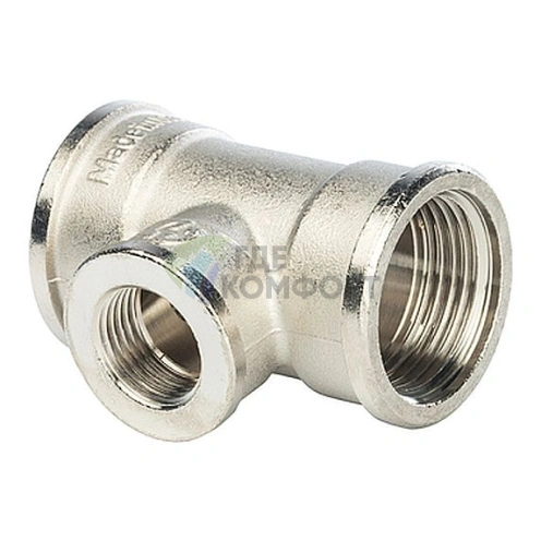Stout Тройник ВВ переходной никелированный 1X1/2X1 - фото 1