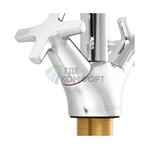 Стильный однорычажный смеситель Hansgrohe Logis Classic для кухни (71285000) - фото 2