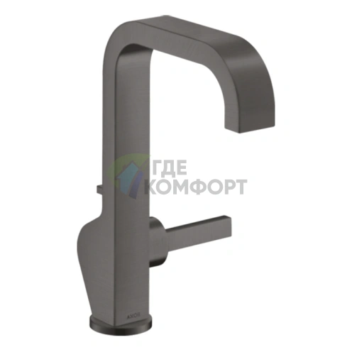 Смеситель для раковины AX Citterio: стильный шлифованный черный хром (39034340) - фото 1