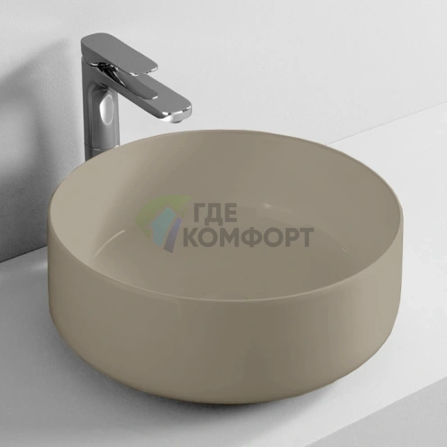 Накладная раковина Artceram Cognac 42 см без отверстия и перелива, цвет Matera (COL001 41 00) - фото 1