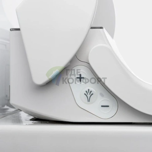 Подвесной унитаз Geberit AquaClean Tuma Comfort с панелью из белого стекла - фото 4