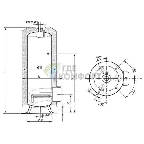 Водонагреватель AEG STM 300 литров - фото 2