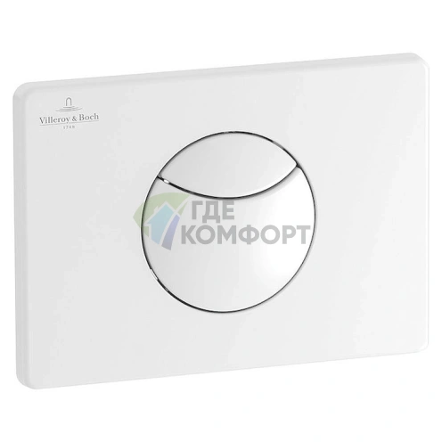 Кнопка смыва Villeroy & Boch Viconnect 9224 85 68 белая фото 1