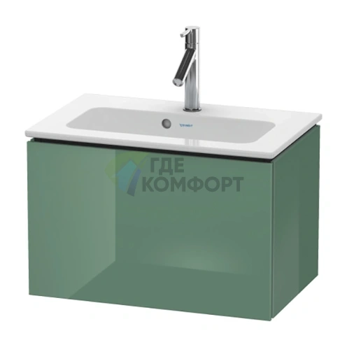 База под раковину Duravit L-Cube 400x620x391 с выдвижным ящиком, цвет нефрит глянцевый (LC615600303) - фото 1