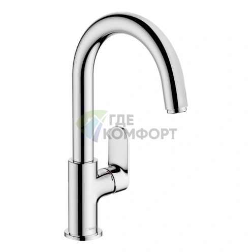 Смеситель для раковины Hansgrohe Vernis Blend, 1 отверстие, с донным клапаном, хром (71554000) - фото 1