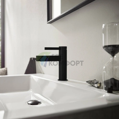 Смеситель для раковины Hansgrohe Finoris 110 матовый черный (76020670) - фото 1