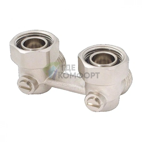 Узел нижнего подключения для радиатора угловой 3/4 - фото 2