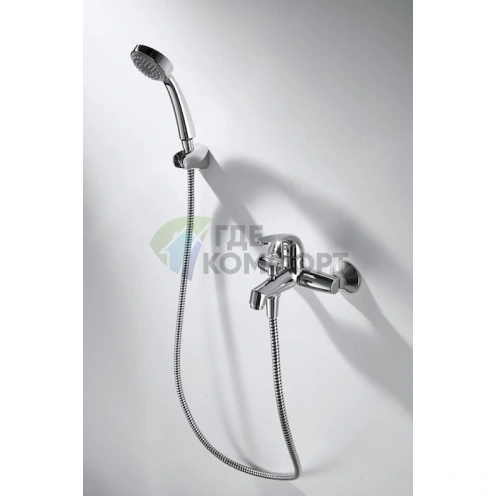 Смеситель Bravat Fit для ванны с душем: стильный дизайн и надежность из латуни - фото 2