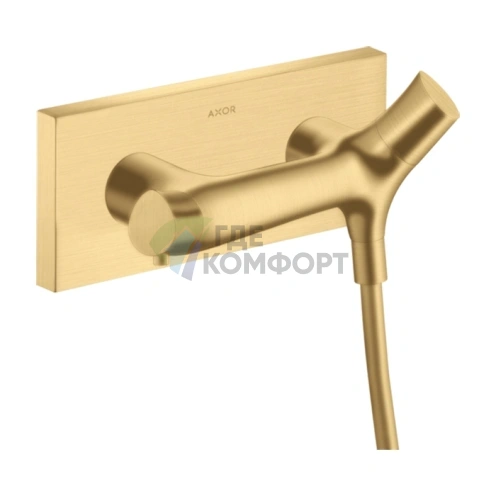 Термостат для душа AX Starck Organic с терморегулятором в цвете шлифованное золото (12602250) - фото 1