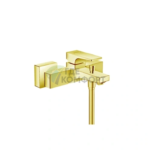 Смеситель для ванны Hansgrohe Metropol настенный, излив 180 мм, золото (32540990) - фото 1