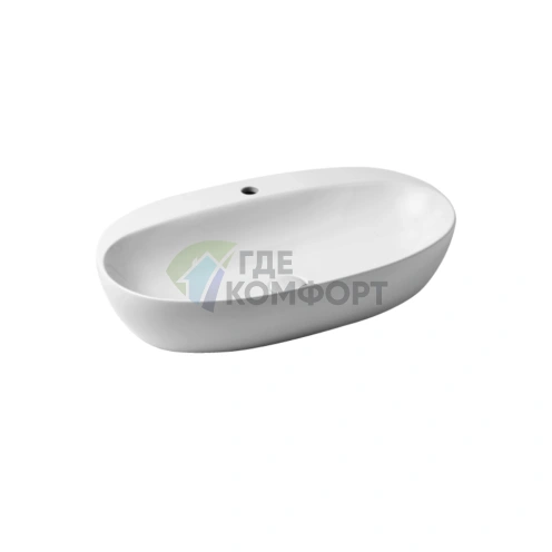 Накладная раковина AZZURRA ELEGANCE 70x42 см, белая - фото 1