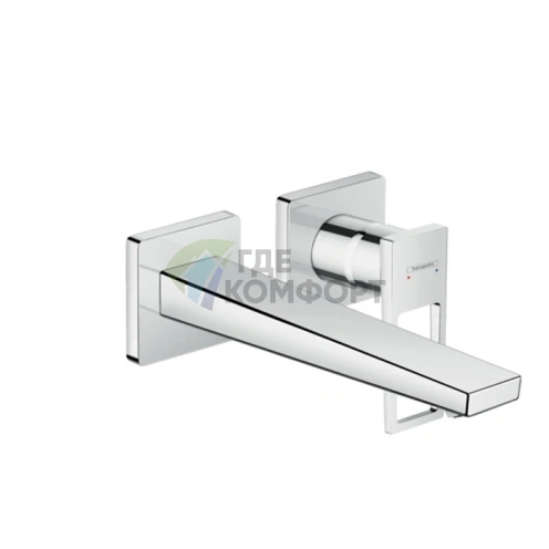 Встраиваемый смеситель для раковины Hansgrohe Metropol с изливом 225 мм, хром (74526000) - фото 1