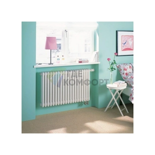 Трубчатый стальной радиатор Zehnder Charleston Completto Z-3057/20 секций с нижним подключением V001 - фото 2