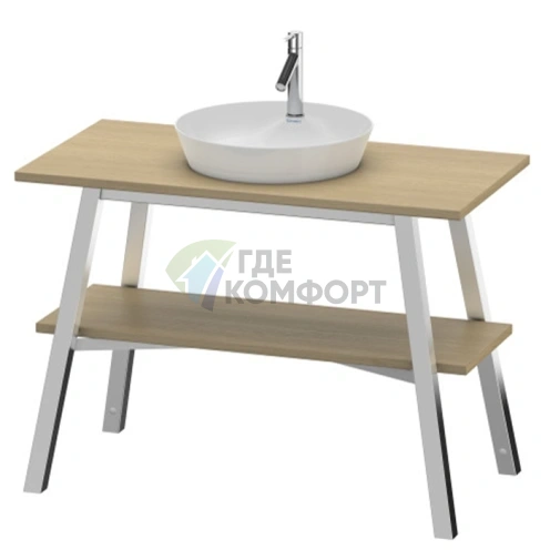 Консоль напольная Duravit Cape Cod 825x1120x570 мм, дерево граб, с полкой (CC953208181) - фото 1