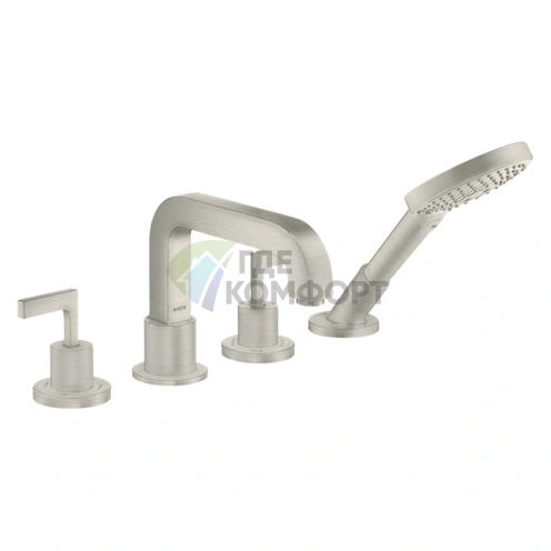 Смеситель для ванны AX Citterio: настенный, цвет нержавеющая сталь (39454800) - фото 1