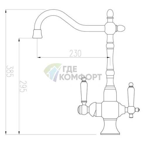 Смеситель Zorg ZR 336 для кухни: элегантный дизайн и комфорт в использовании - фото 2