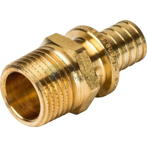 Переходник для труб из сшитого полиэтилена STOUT с наружной резьбой НР 16 x R 1/2 аксиальный - фото 12