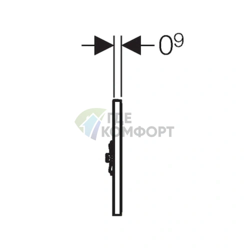 Инновационный привод бесконтактного смыва Geberit Sigma 01 Hytronic для писсуара фото 4