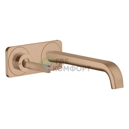 Смеситель для раковины AX Citterio E в цвете красное золото с сатиновым покрытием (36114310) - фото 1