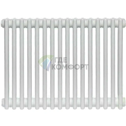 Трубчатый стальной радиатор Zehnder Charleston Z-2056/16 секций с боковым подключением N12 3/4 RAL 9016 - фото 1