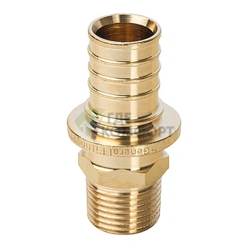 Переходник для труб из сшитого полиэтилена STOUT с наружной резьбой НР 25 x R 1/2 аксиальный - фото 2