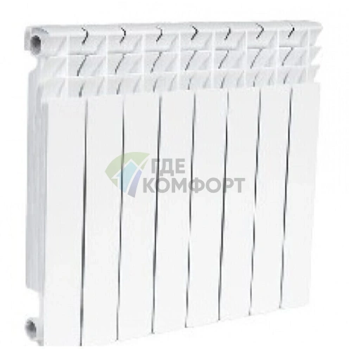 Радиатор алюминиевый литой Konner Lux 80/500-8 секций - фото 3