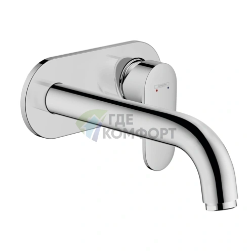 Смеситель для раковины Hansgrohe Vernis Blend встраиваемый, излив 207 мм, хром (71576000) - фото 1