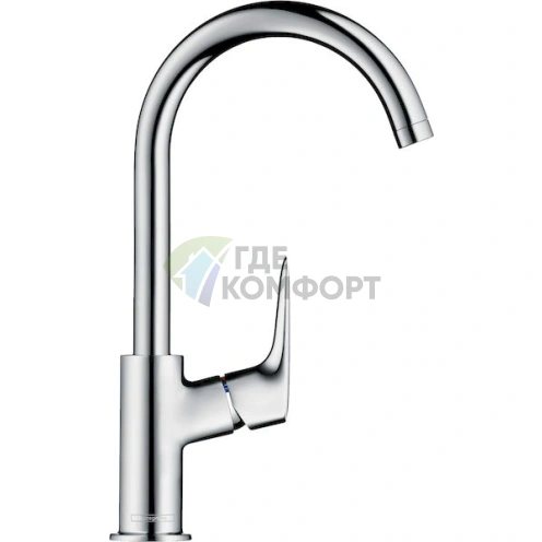 Смеситель для раковины Hansgrohe Logis 71130000: стиль и надежность - фото 2