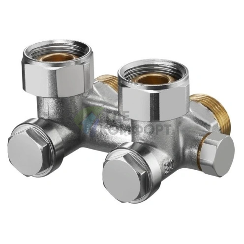 Узел нижнего подключения Oventrop Multiflex V ZB 3/4 AG 1016242 угловой - фото 1