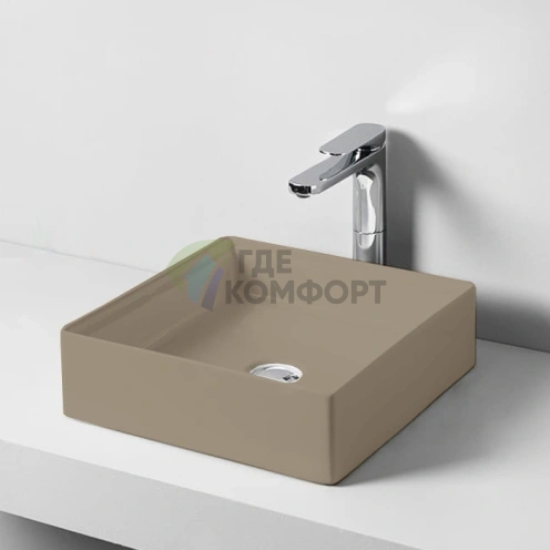 Раковина накладная Artceram Scalino 38х38 см без отверстия, цвет cream (SCL001 22 00) - фото 1